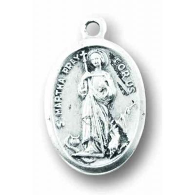 Saint Martha Oxidized Medal (Pack of 25) -  - 1086-490