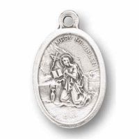 Saint Mary Magdalen Silver Oxidized Medal (25 Pack)