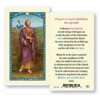 25pk - Saint Matthias Laminated Holy Card  Pk 25