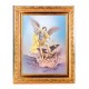 Saint Michael - Detailed Scroll Carvings Gold Frame - 2Pk - - 862-330 Saint Michael - Detailed Scroll Carvings Gold Frame - 2Pk - - 862-330