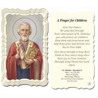 50pk - Saint Nicholas Prayer-Card - (Pack of 50)
