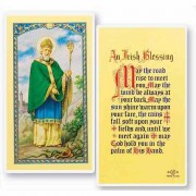 25pk - Saint Patrick An Irish Blessing Laminated Holy Card  Pk 25