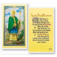 25pk - Saint Patrick An Irish Benediction Laminated Holy Card  Pk 25