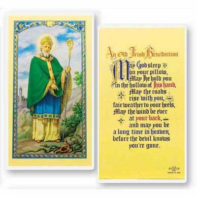 Saint Patrick-an Old Irish Benediction 2 x 4 inch Holy Card (50 Pack) - 846218014831 - E24-644