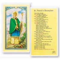 25pk - Saint Patrick"s Breastplate Laminated Holy Card  Pk 25