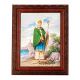 Saint Patrick In An Ornate MahoganyFrame w/Beaded Lip 2Pk -  - 861-640