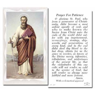 Saint Paul Holy Card w/Gold Edges 100 Pack -  - 5P-187