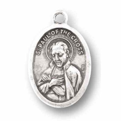 Saint Paul Of The Cross Silver Oxidized Medal (25 Pack) - 846218077621 - 1086-513