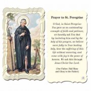 50pk - Saint Peregrine 2 x 4 inch Prayer-Cards - (Pack of 50)