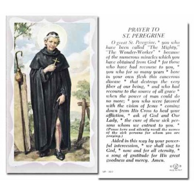 Saint Peregrine Holy Card w/Gold Edges 100 Pack -  - 5P-307