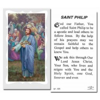 100pk - Saint Philip Prayer-Card w/Gold Edges 100 Pack