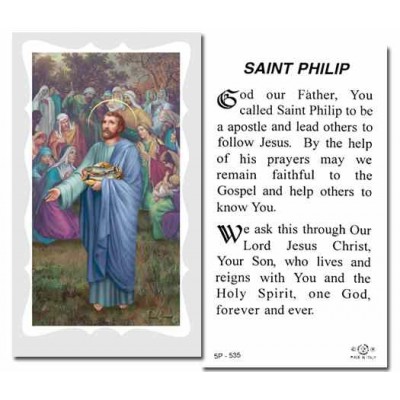 Saint Philip Holy Card w/Gold Edges 100 Pack -  - 5P-519