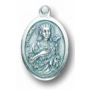 Saint Philomena Oxidized Medal (Pack of 25)