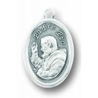Saint Pio Oxidized Medal (Pack of 25)