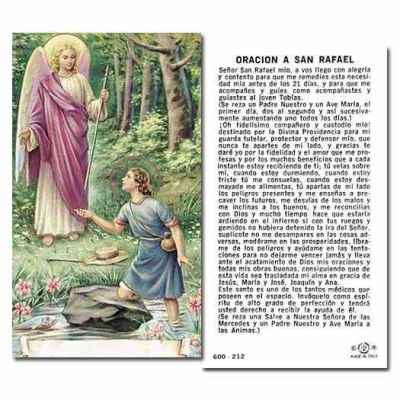 Saint Raphael 2 x 4 inch Holy Card - (Pack of 100) - 846218008373 - 600-212