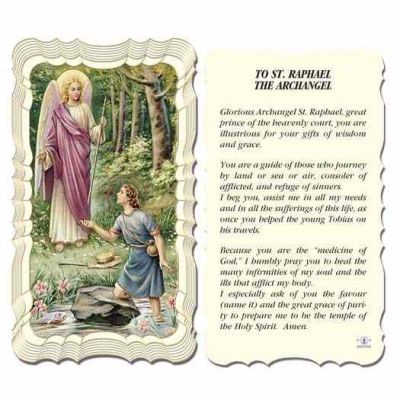 Saint Raphael The Archangel - 2 x 4 inch Holy Card - (Pack of 50) - 846218008984 - G50-526