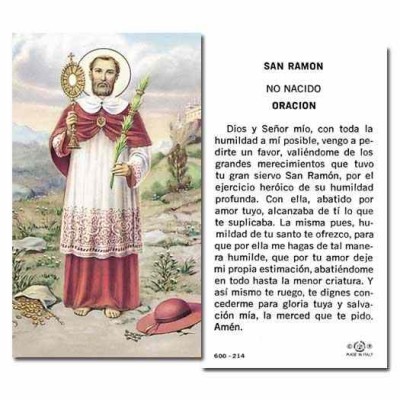 Saint Raymond 2 x 4 inch Holy Cards - (Pack of 100) - 846218008380 - 600-214