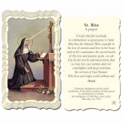 50pk - Saint Rita 2 x 4 inch Prayer-Card - (Pack of 50)