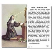 Saint Rita Holy Card w/Gold Edges 100 Pack