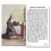 100pk - Saint Rita Prayer-Card w/Gold Edges 100 Pack