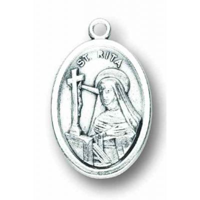 Saint Rita Oxidized Medal (Pack of 25) -  - 1086-532