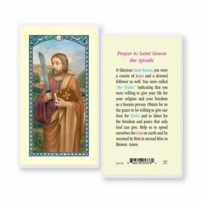 Saint Simon 2 x 4 inch Holy Card (50 Pack) -  - E24-542