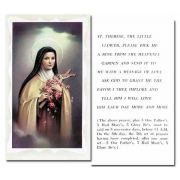 Saint Theresa Holy Card w/Gold Edges 100 Pack