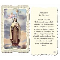 50pk - Saint Therese Prayer-Card w/Gold Edges 50/Pack