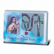 Saint Therese Specialty Rosary with Rose Perfume Beads (2 Pack)