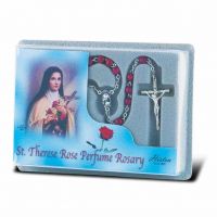 Saint Therese Specialty Rosary with Rose Perfume Beads
