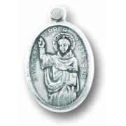 Saint Vincent Ferrer Oxidized Medal (Pack of 25)