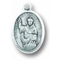 Saint Vincent Ferrer Oxidized Medal (Pack of 25)