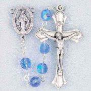 September-Sapphire Deluxe Birthstone Rosary 20 inch