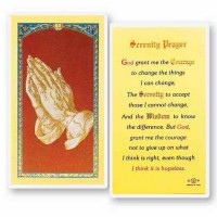 25pk - Serenity Prayer with Long Version Laminated Holy Card  Pk 25