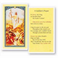 25pk - Soldier"s Prayer Laminated Holy Card  Pk 25
