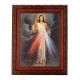 Spanish-divine Mercy In An Ornate Mahogany Frame w/Beaded Lip 2Pk -  - 861-124