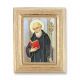 St. Benedict Gold Stamped Print In Gold Frame - (Pack Of 2) -  - 450G-645