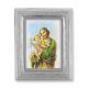 St. Joseph Gold Stamped Print In Silver Frame - (Pack Of 2) -  - 450S-632
