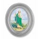 St. Jude Gold Stamped Print In Oval Silver Leaf Frame - (Pack Of 2) -  - 451S-320