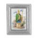 St. Patrick Gold Stamped Print In Silver Frame - (Pack Of 2) -  - 450S-640