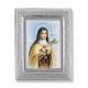 St. Therese Gold Stamped Print In Silver Frame - (Pack Of 2) -  - 450S-340