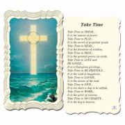 Take Time 2 x 4 inch Holy Cards - (Pack of 50)
