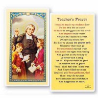 25pk - Teacher"s Prayer Laminated Holy Card  Pk 25