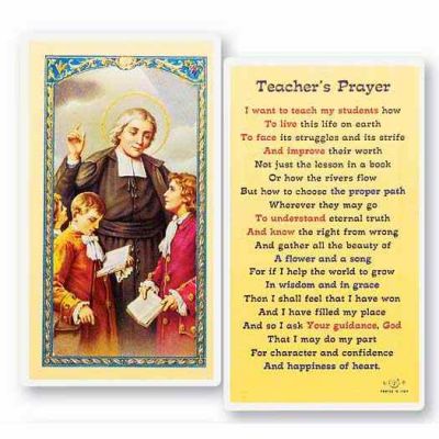Teacher s Prayer 2 x 4 inch Holy Card (50 Pack) - 846218013872 - E24-462