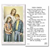 100pk - Teen Creed 2 x 4 inch Prayer-Cards - (Pack of 100)