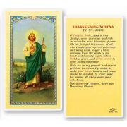 Thanksgiving Novena - Saint Jude Holy Card - (Pack Of 50)