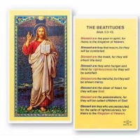25pk - The Beatitudes the Christ Blessing Laminated Holy Card  Pk 25