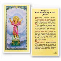 25pk - Prayer to the Beckoning Child Jesus Laminated Holy Card  Pk 25