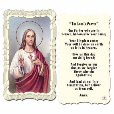The Lord s Prayer 2 x 4 inch Holy Card - (Pack of 50) - 846218006300 - G50-154