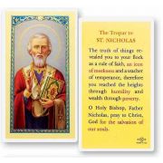 The Tropar To Saint Nicholas Holy Card - (Pack Of 50)